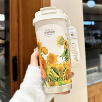 Vaso de Café Portátil de Acero Inoxidable 550 ml