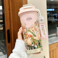 Vaso de Café Portátil de Acero Inoxidable 550 ml