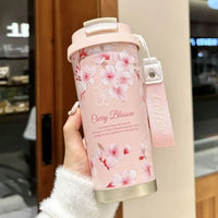 Vaso de Café Portátil de Acero Inoxidable 550 ml