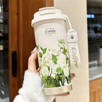 Vaso de Café Portátil de Acero Inoxidable 550 ml